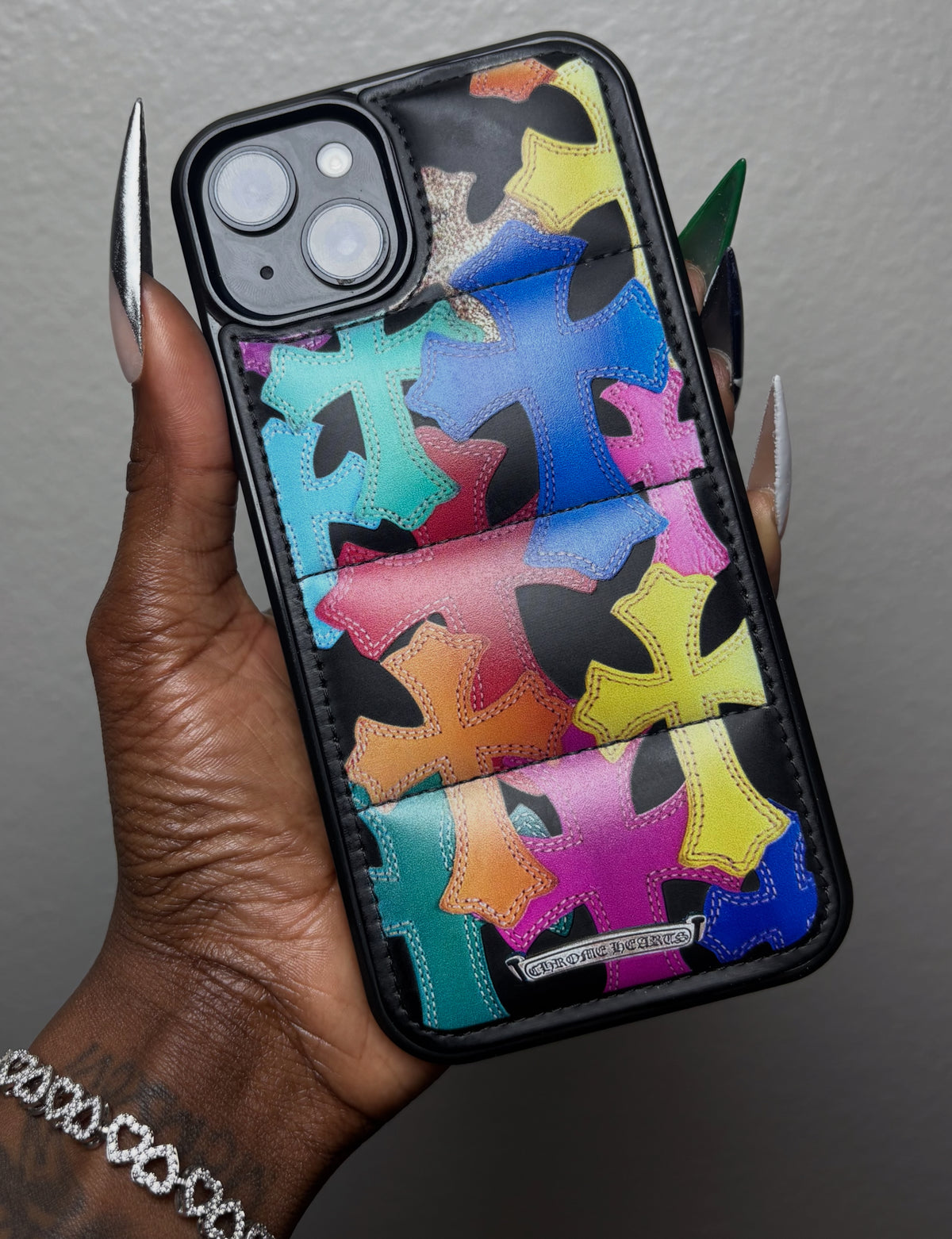 Black Chrome Heart Case
