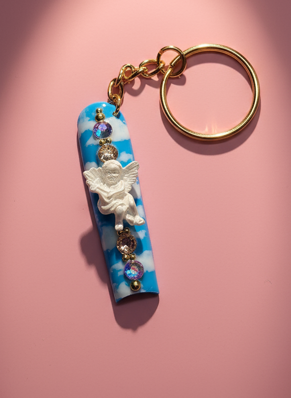 Press On Keychain (Angel)