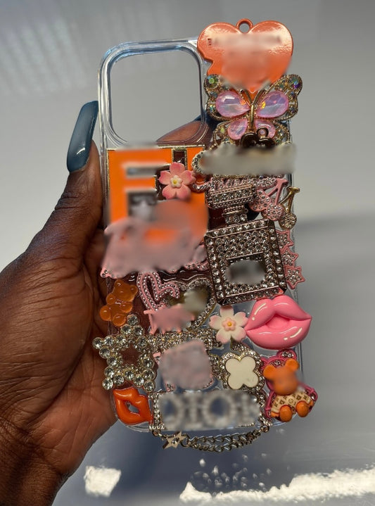iPhone 16 pro max (pink + orange)