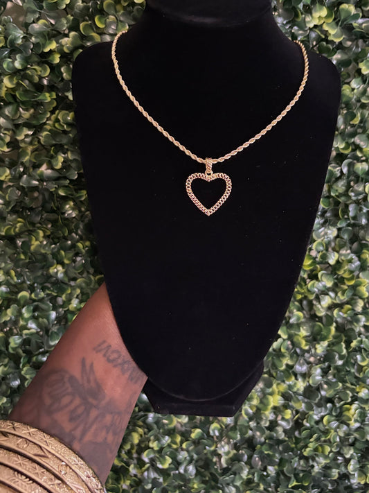 Rolex Link Heart Necklace